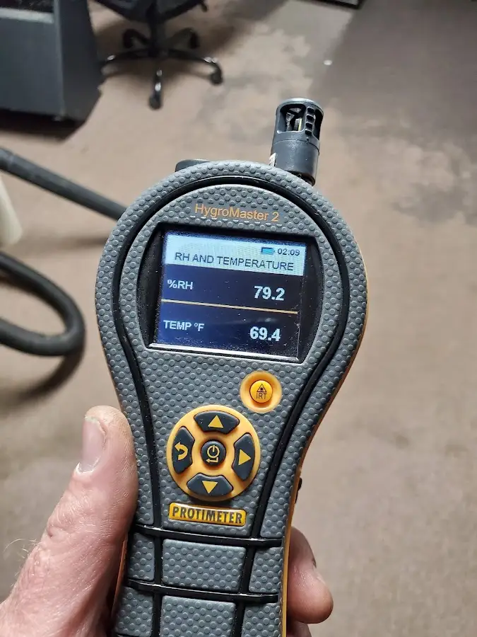 Moisture meter humidity assessment for Mold Remediation & Removal in North Potomac